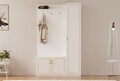 Cuier de perete, Rabi, Rb-092, 120x200x35 cm, Alb mat