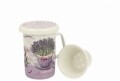 Cana cu infuzor Passion, Duo, 320 ml, portelan, mov