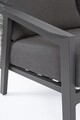 Set mobilier pentru gradina/terasa 4 piese Cordova, Bizzotto, fibra sintetica/tesatura ofelin, gri carbune