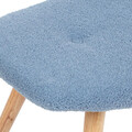 Taburet Moss Tedy Boucle, Homla, 61x41x38 cm, lemn/poliester Boucle, albastru
