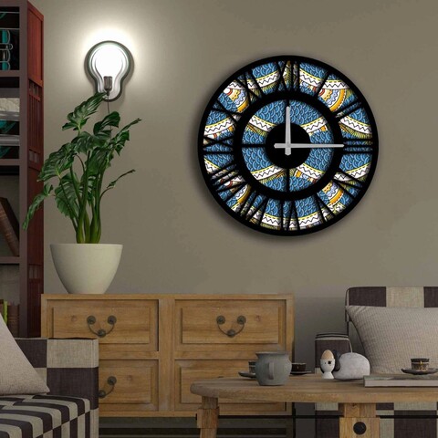 Ceas de perete, 5050ms-075, mdf, ø50 cm, multicolor