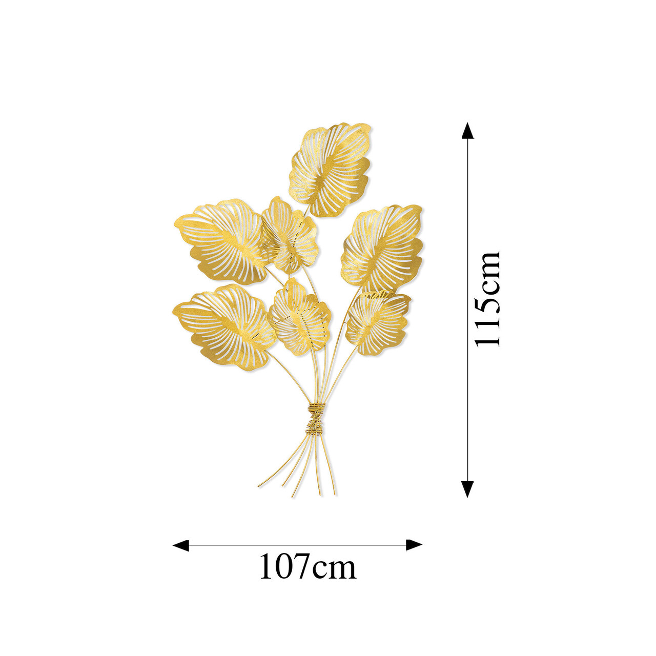 Decoratiune de perete, Taliptra, Metal, Dimensiune: 115 x 107 cm, Multicolor
