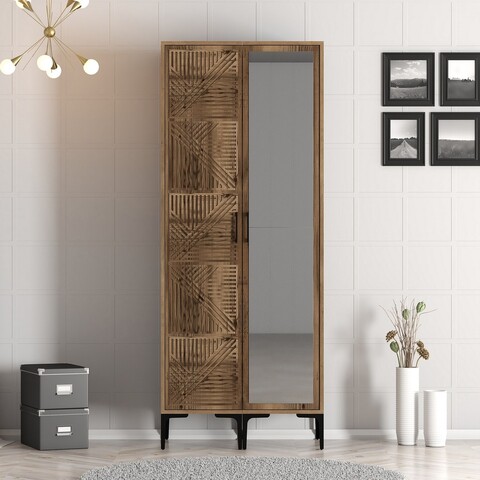 Dulap pentru haine, Hommy Craft, Kumsal PR, 80x47.5x201.4 cm, PAL, Maro