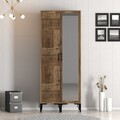 Dulap pentru haine, Hommy Craft, Kumsal PR, 80x47.5x201.4 cm, PAL, Maro