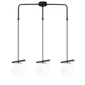 Lustra, Opviq, 892OPV1617, Metal, Alb/Negru