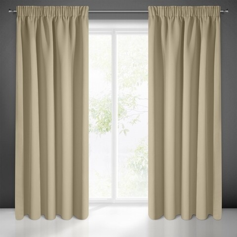 Draperie Eurofirany, Tylko, 135x270 cm, poliester, bej