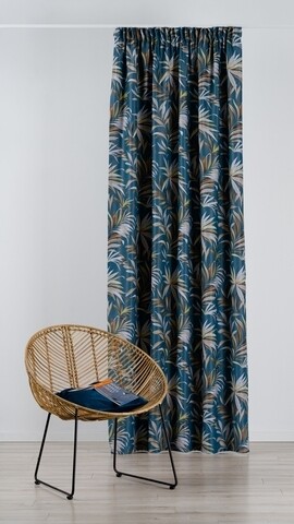 Draperie Mendola Interior, Bermuda, 140x255 cm, poliester, albastru