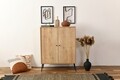 Bufet, Wolina, Calvin, 90x105x41 cm, Corp: PAL 100% MELAMINAT, Stejar