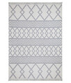 Covor, 22995A , 60x100 cm, Bumbac, Alb/Gri