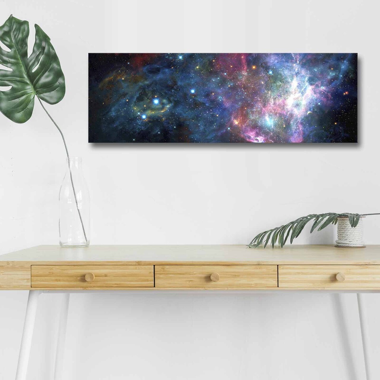 Tablou decorativ cu lumina LED, 3090NASA-005, 30 x 90 cm, Multicolor - view 3