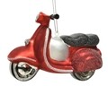 Glob Scooter, Decoris, 4.5x11.5x7 cm, sticla, multicolor