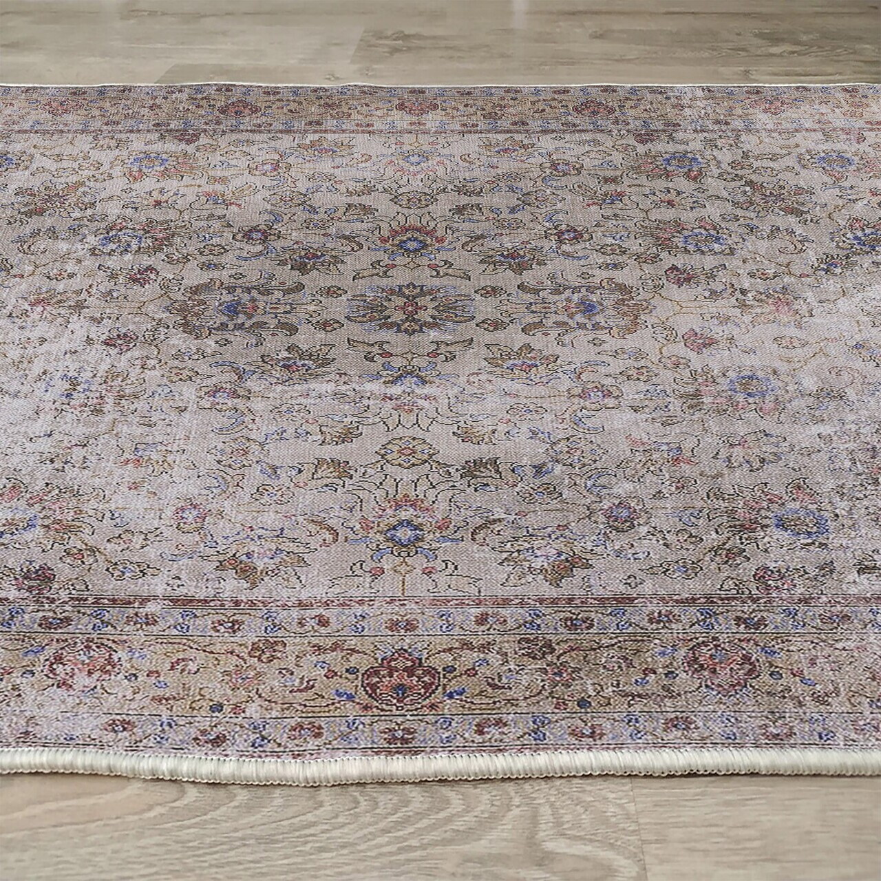 Covor, Woopamuk335, 100x300 cm, Bumbac/Poliester, Gri - view 5