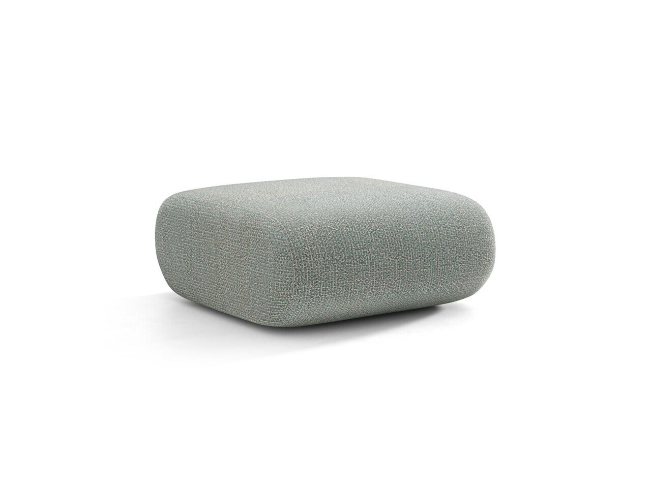 Taburet, Neo, Micadoni Home, 60x85x44 cm, tesatura Chenille Silencio, albastru muted — imaginea 3