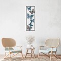 Decoratiune de perete, Tavus, Metal, Dimensiune: 32 x 90 x 5 cm, Multicolor