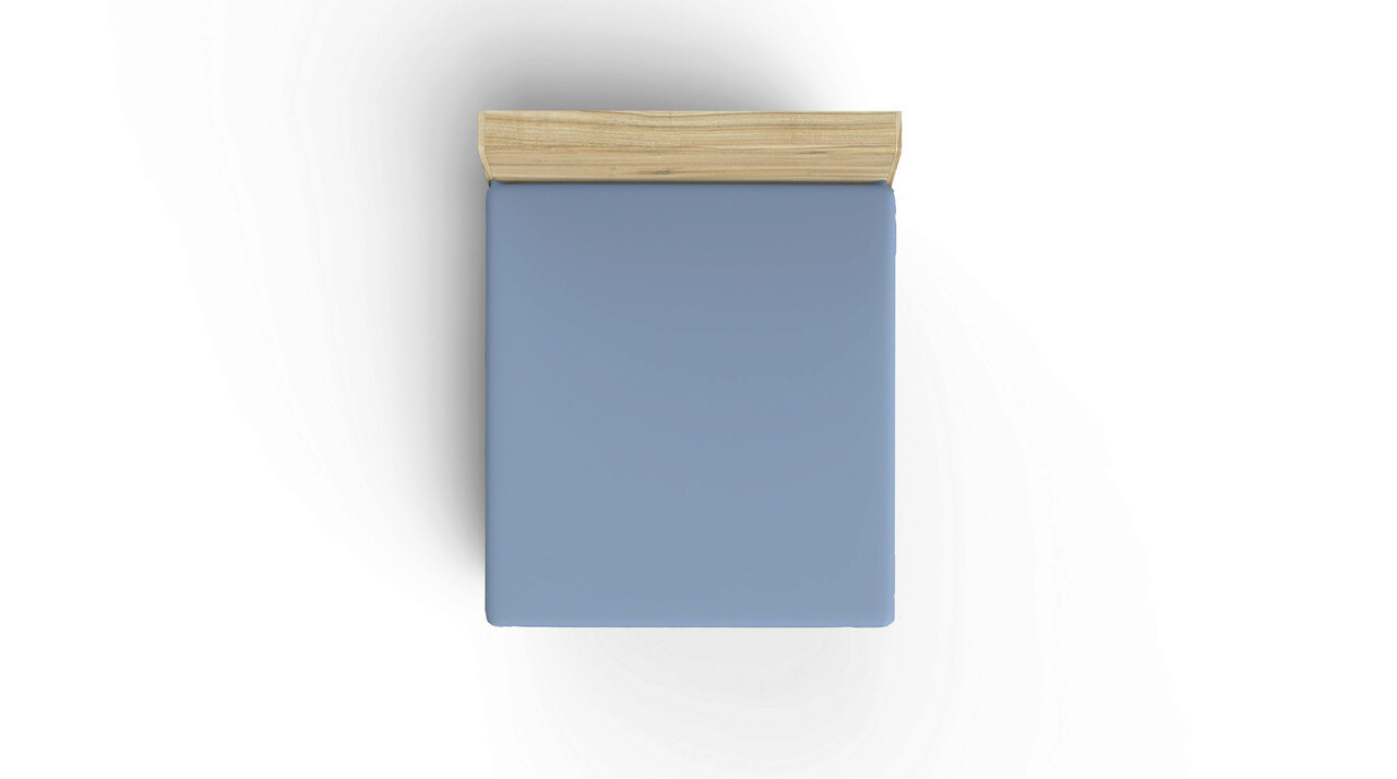 Cearceaf cu elastic pentru o persoana (IT) (ES), Blue, Patik, Bumbac
