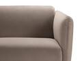 Canapea 3 locuri, Noomi-88, Micadoni Home, 196x94x75 cm, catifea, gri beton