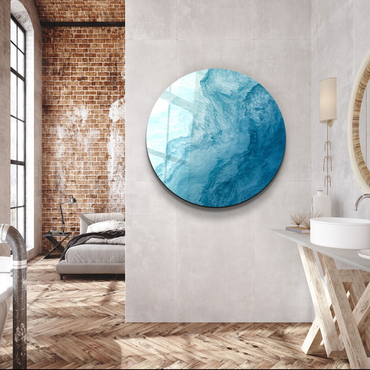 Tablou decorativ, SKR-9042, Dimensiune: 80 x 80, Multicolor - view 4