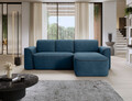Coltar dreapta 4 locuri ELTAP, Ume, 287x190x88 cm, lemn/poliester, albastru/gri inchis