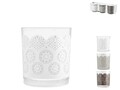Set 3 pahare Merletto, Pengo, 225 ml, sticla, multicolor