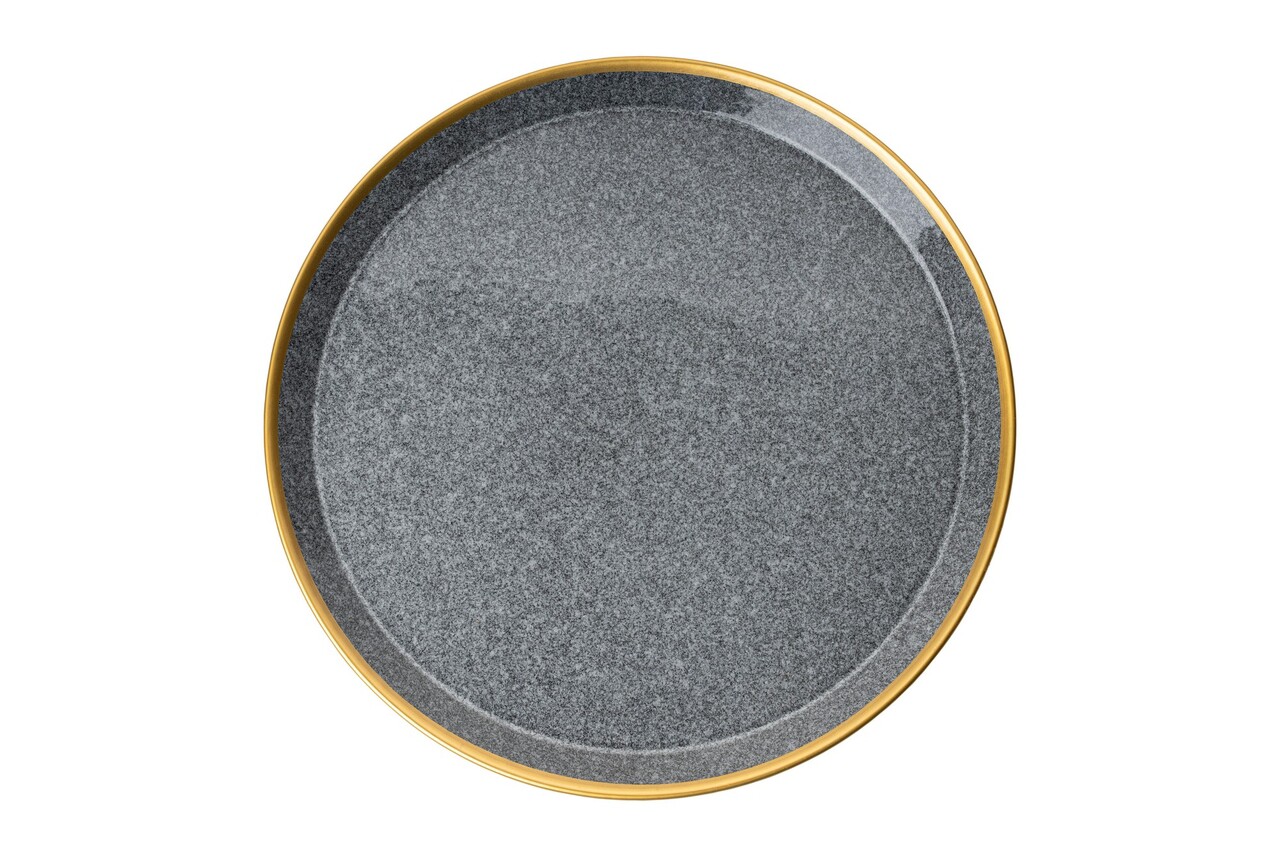 Set de cină (16 bucăți), L'essentiel Maison, 719KTP9738, Farfurie: 20 x 20 x 3 cm (4 bucăți), Negru - view 3