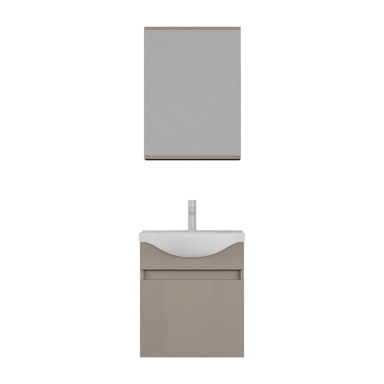 Set mobilier de baie (2 piese), Hanah Home, Sole 55, Latte - view 5