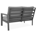Set coltar si masuta pentru gradina/terasa Matzo, aluminiu, negru/gri
