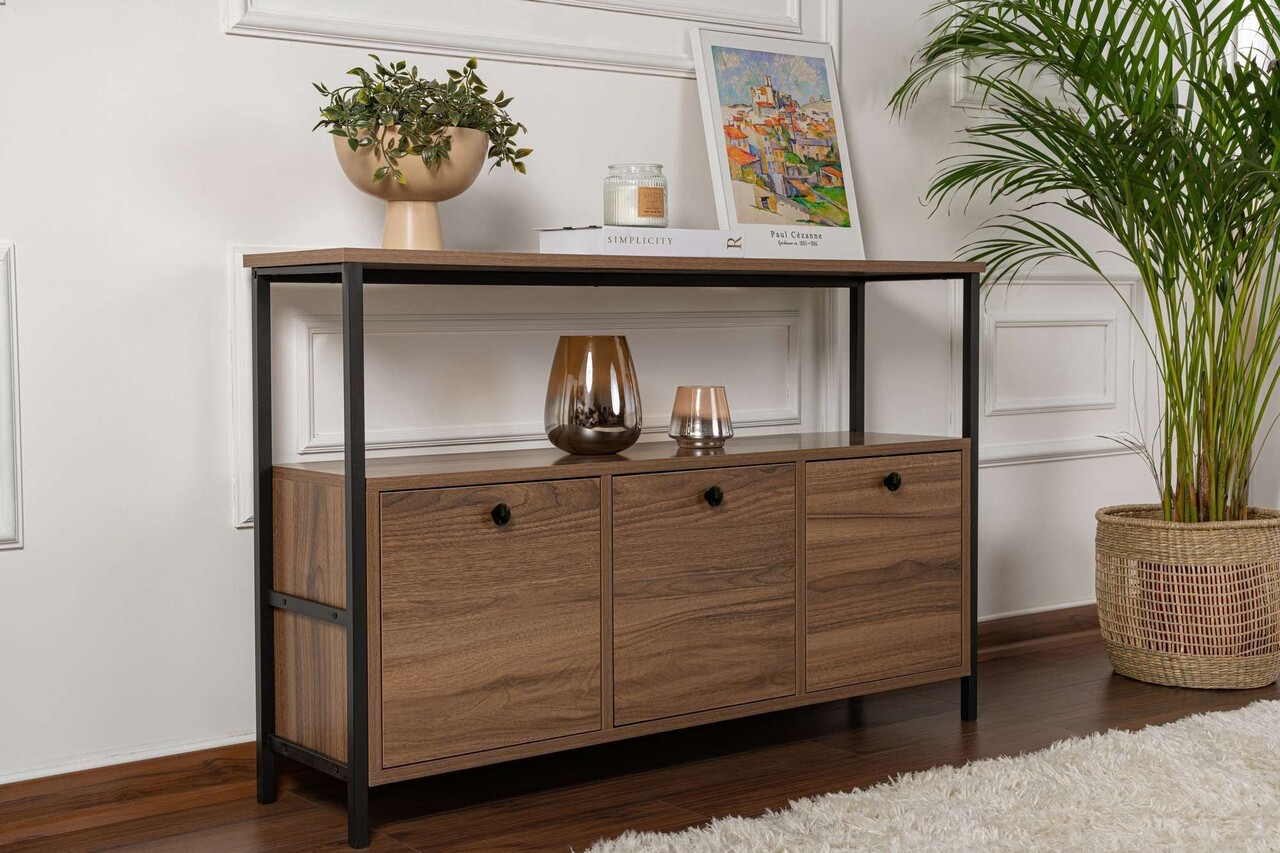 Consola, Hanah Home, Solace, PAL, Nuc / Negru - view 2