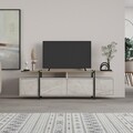 Comoda TV, Decortie, Hanley Lagina, 160 x 48 x 35.6 cm, pal melaminat, multicolor