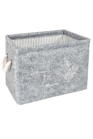 Cos depozitare, als-03532, 25x18x20 cm, fetru, gri
