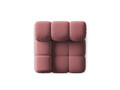 Modul stanga pentru canapea, 1 loc, Bellis-51, Micadoni Home, 94x94x70 cm, catifea, roz