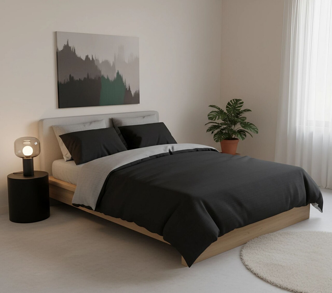 Lenjerie de pat pentru o persoana (DE) L'essentiel Maison Giorno Kombin Gri