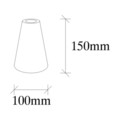 Lampa de masa, Kavuk - NT - 129, Sheen, 10 x 10 x 15 cm, 1 x E27, 40W, natural