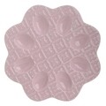 Platou decorativ pentru oua, InArt, ceramica, Ø27 cm, roz