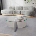 Masuta de cafea, Neostill, Bubble, 75x35x75 cm, Alb