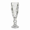 Set 6 pahare de sampanie Diamond, Vivalto, 170 ml, sticla, transparent