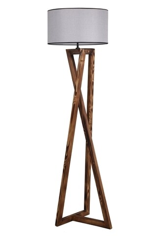 Lampadar, Luin, 8279-3, E27, 60 W, lemn/textil Iluminat