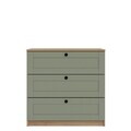 Dulap, Hanah Home, Lucas 1600-238, 80x73.5x42.5 cm, Nuc / Verde