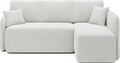 Coltar extensibil dreapta 3 locuri ELTAP, Hadson, 206x150x89 cm, lemn/poliester, alb