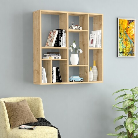 Raft pentru perete rf.002.002.200, gauge concept, 90x22x90 cm, maro