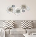 Decoratiune de perete 3D Flowery, Mauro Ferretti, 60x119 cm, fier