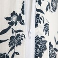 Lenjerie de pat Floral Hamptons, Homla, 160x200 cm, bumbac, alb/negru
