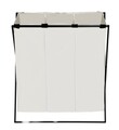 Cos pentru rufe Trio XL, Wenko, 69x37x76 cm, poliester/polietilena, bej/negru