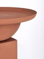 Masuta de cafea Alka, Bizzotto, Ø40.5 x 41.5 cm, otel, finisaj mat, teracota