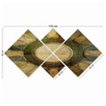 Set 4 tablouri decorative, 4MDF1047595, MDF, Imprimat UV, Multicolor