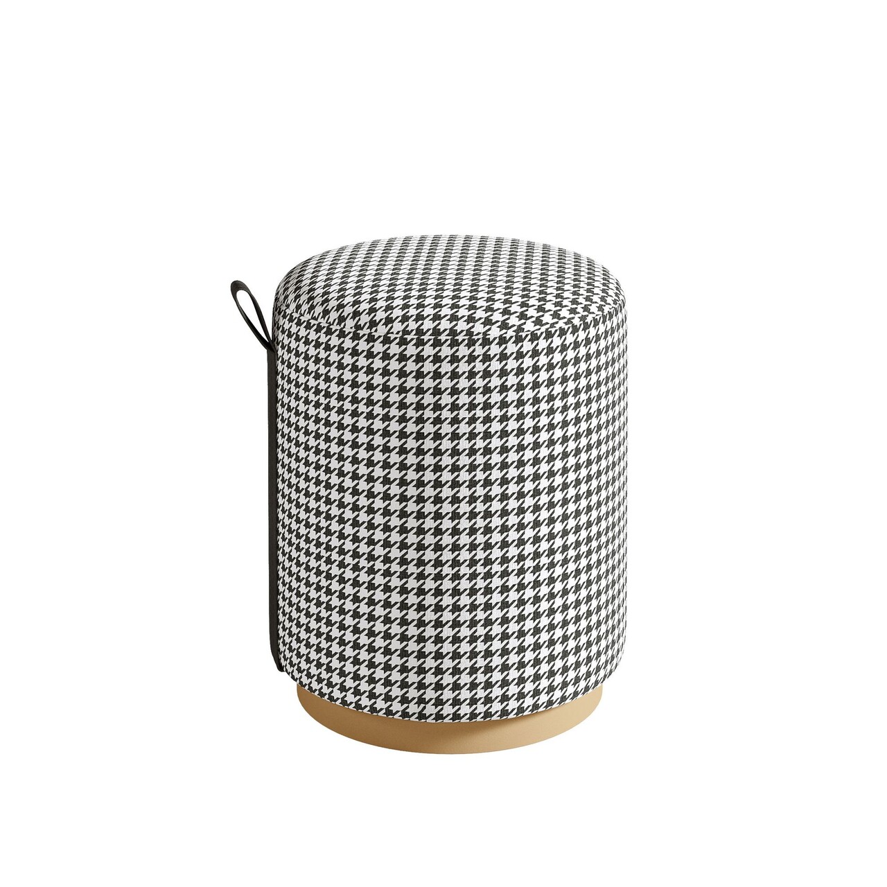 Taburet, Atelier del Sofa, 774BNT1105, Cadru: PAL BRUT/PLOP, Alb/Negru - view 7