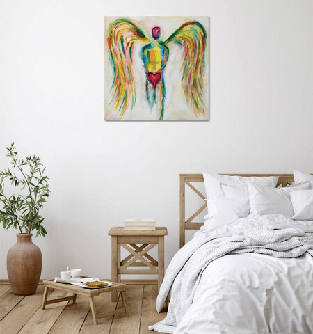 Tablou decorativ, kc432, 50% bumbac / 50% poliester, canvas imprimat, multicolor