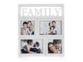 Rama foto, Family, Home Decor, 4 fotografii, 28x31 cm, alb