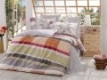 Lenjerie de pat pentru o persoana, 3 piese, 100% bumbac poplin, Hobby, Alanza Grey, multicolora