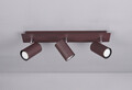 Plafoniera Marley, TRIO, 48x9x15 cm, 35W, 3x GU10, metal, maro