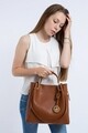 Geanta Beverly Hills Polo Club, 396, piele ecologica, maro